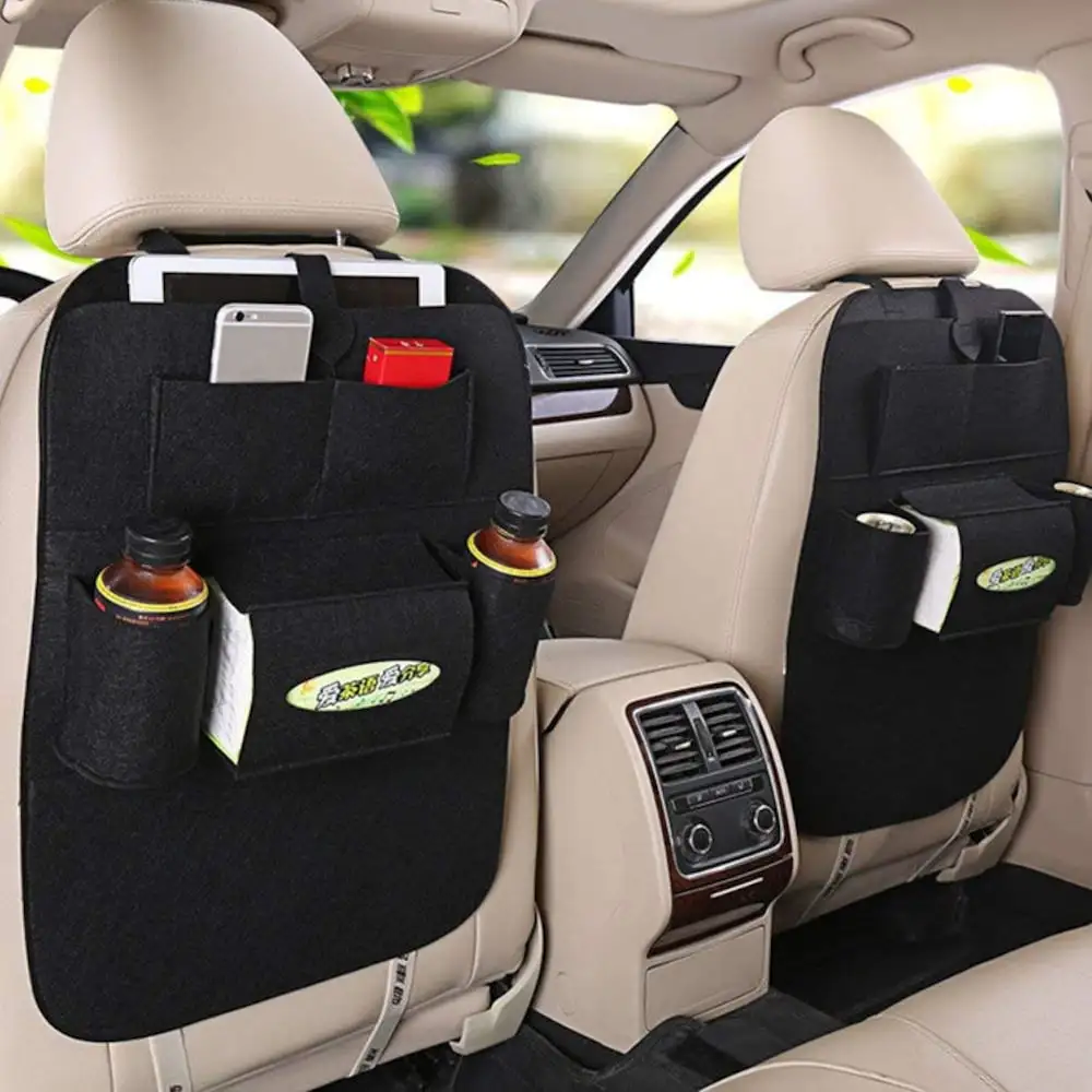 New car seat protector child car seat back protector kids for baby storage pocket wear-resistant Anti-kick Mat