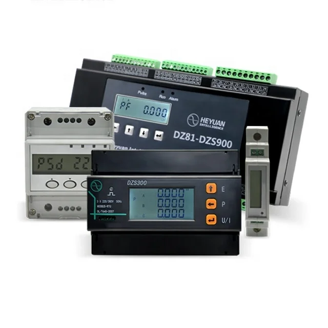 Smart RS485 Modbus Digital Energy Multi Branch Circuit Power Meter CE LCD Digital Only Din Rail Mounted