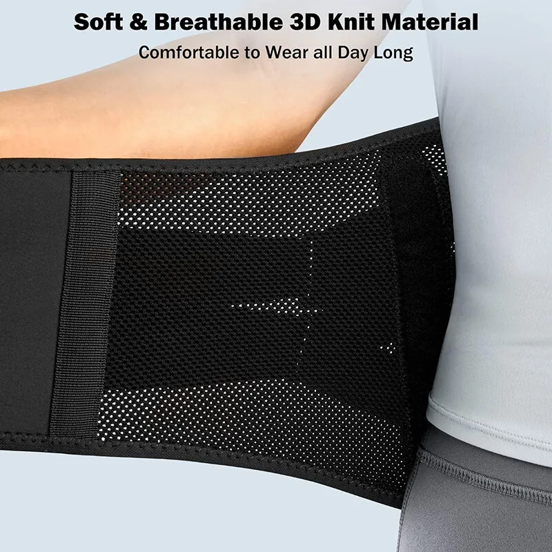 Back Brace for Lower Back Pain Relief with Pulley System & Lumbar Pad Lumbar Support Belt for Sciatica Herniated Disc