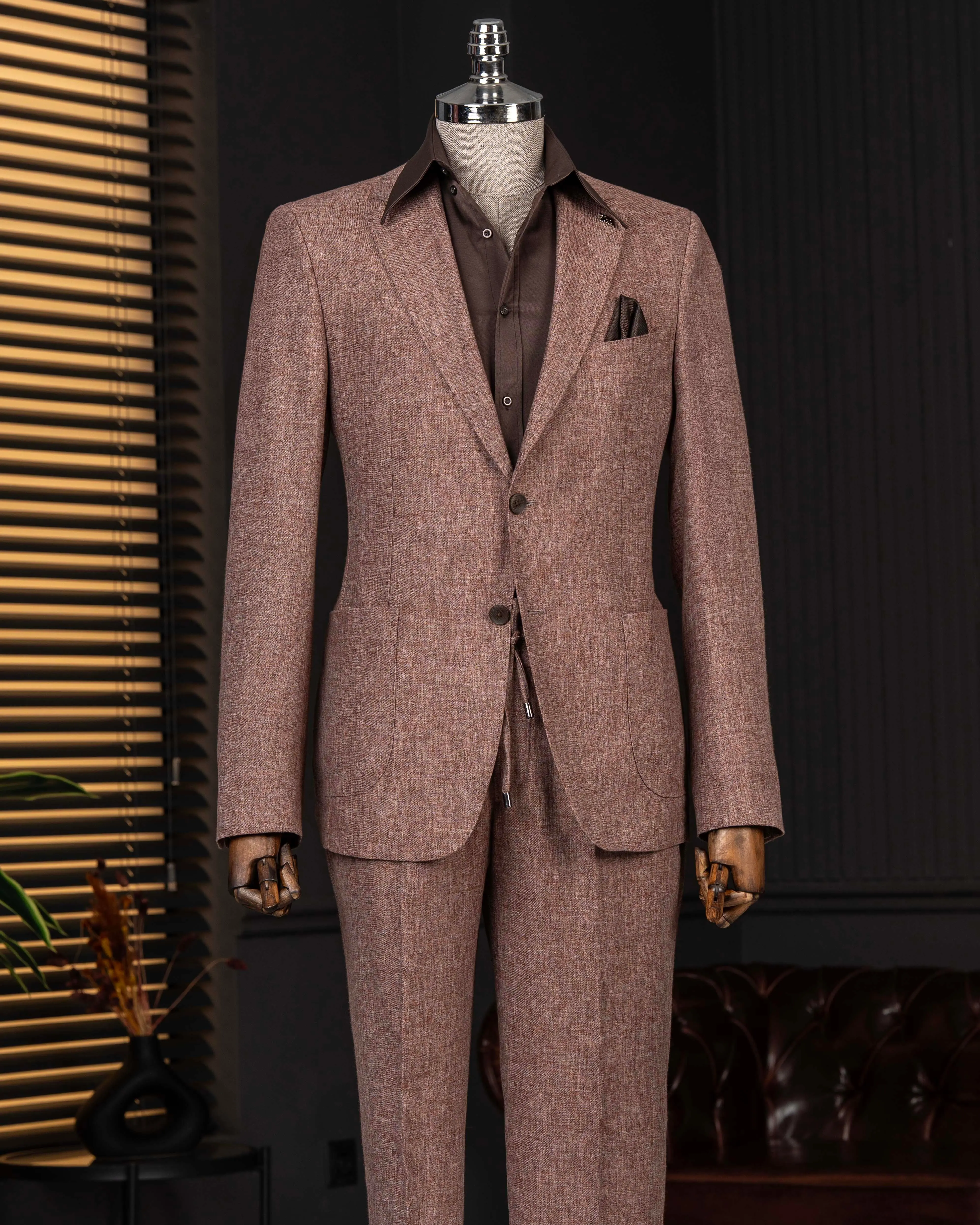 Fashion Men Suits 2 Piece New Arrival Notch Lapel Single Breasted Wear Smart Casual Groom Wedding Party Male Suit (Blazer+Pants)