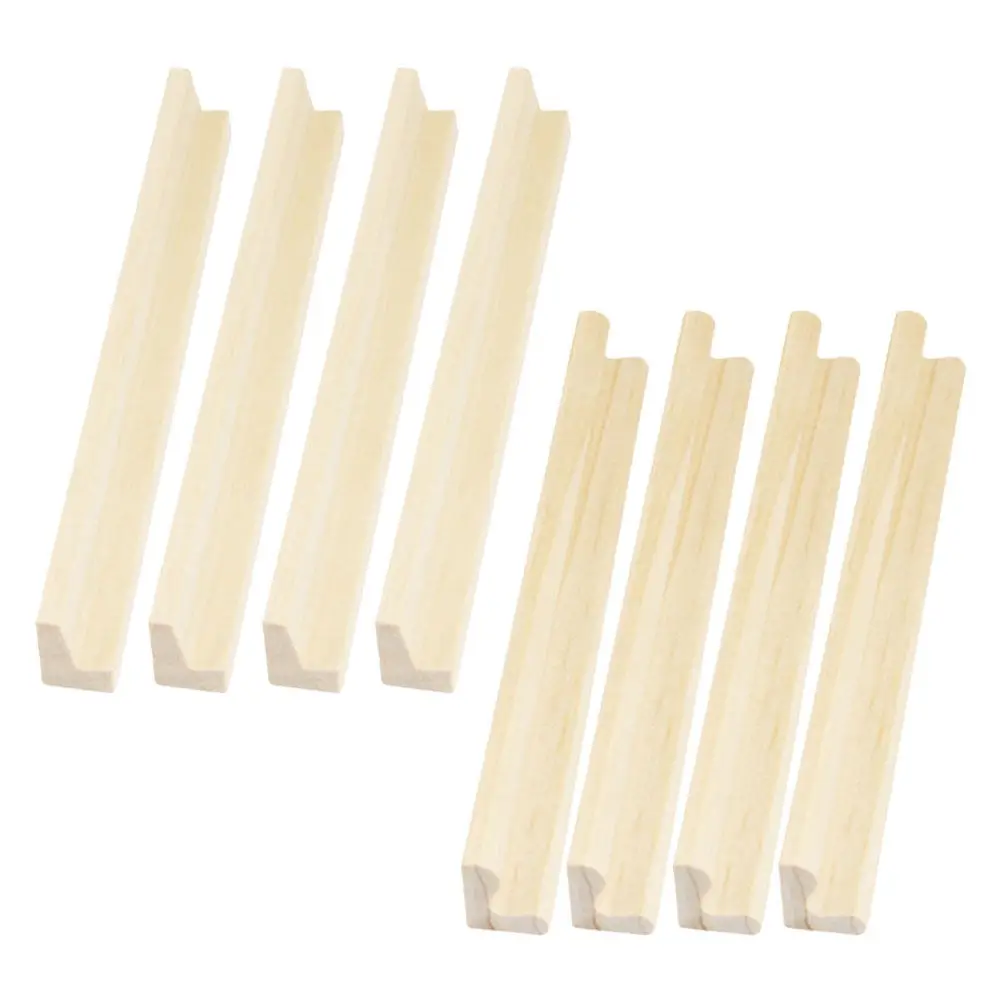 8個の木製ドミノベース天然木製の多機能ホルダー、ゲームタイルを整理するための滑らかなデスクトップディスプレイスタンド