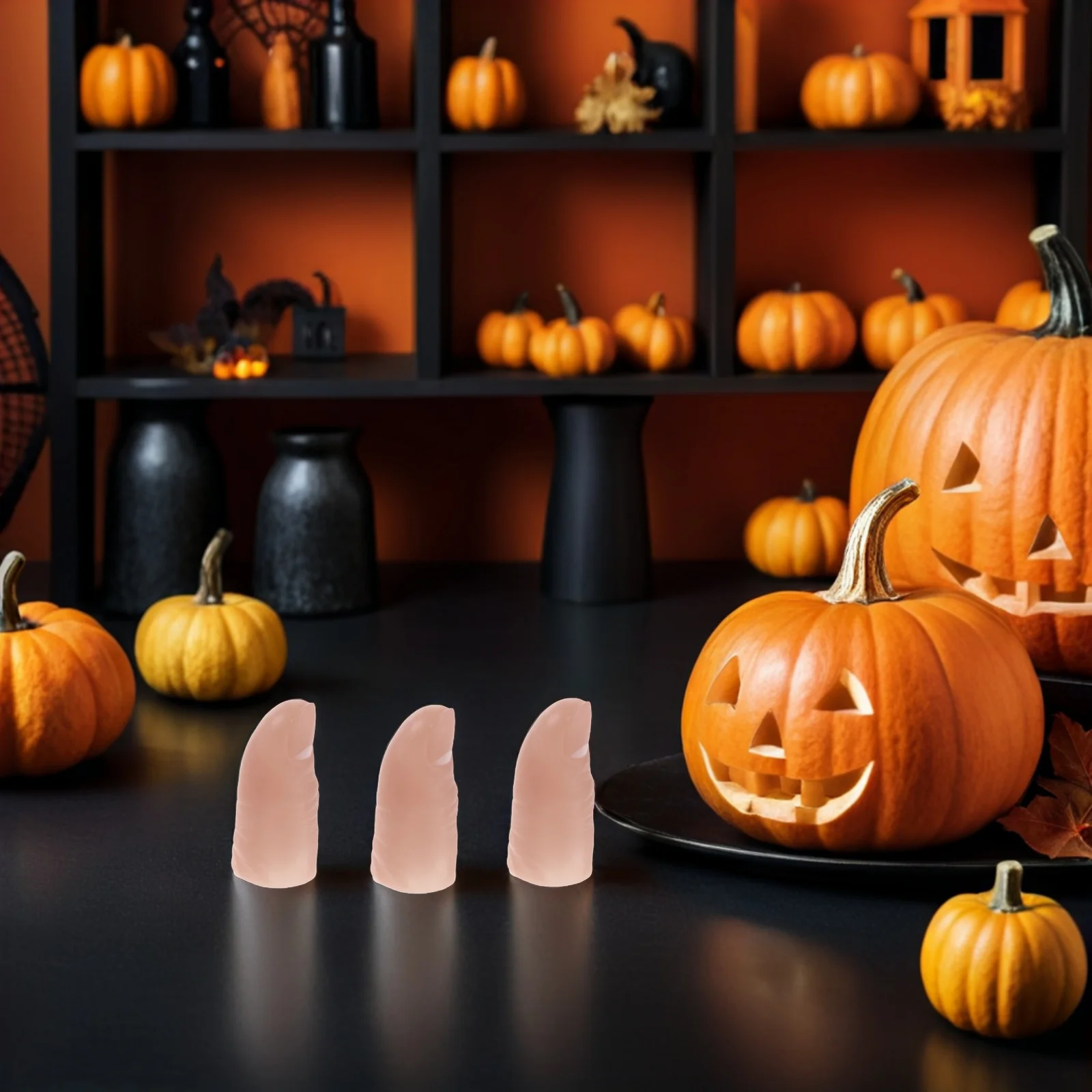 

20pcs Fake Fingers Realistic Vinyl Finger Props For Nail Practice Manicure Display Trick Performance Stage Show Cosplay