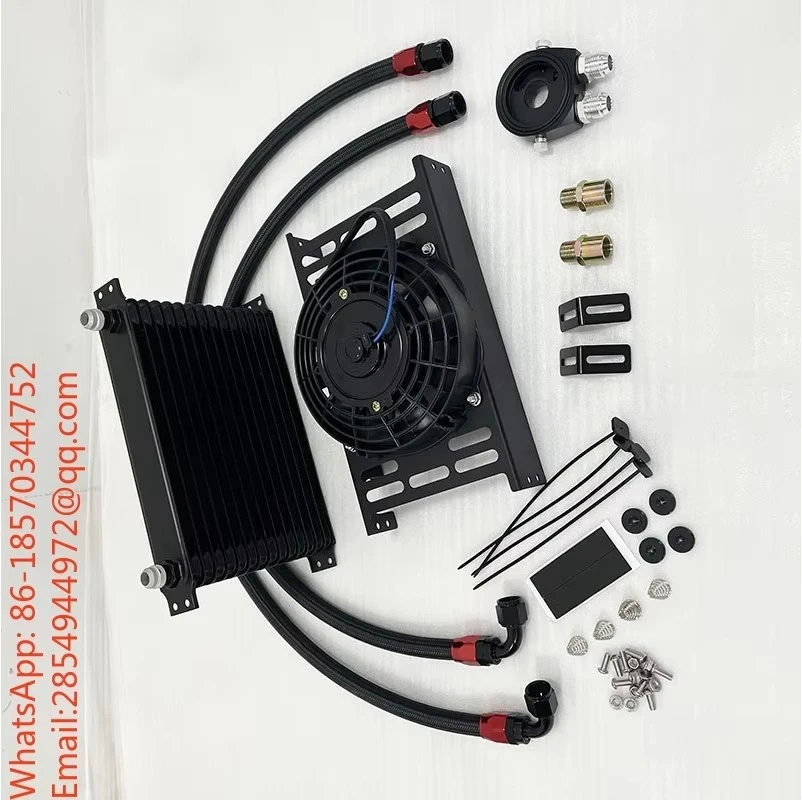 2027    7-inch Electric Fan Oil Cooler Filter Mounting Bracket for AN10 Engine Oil Cooling From Rows 7 To 15