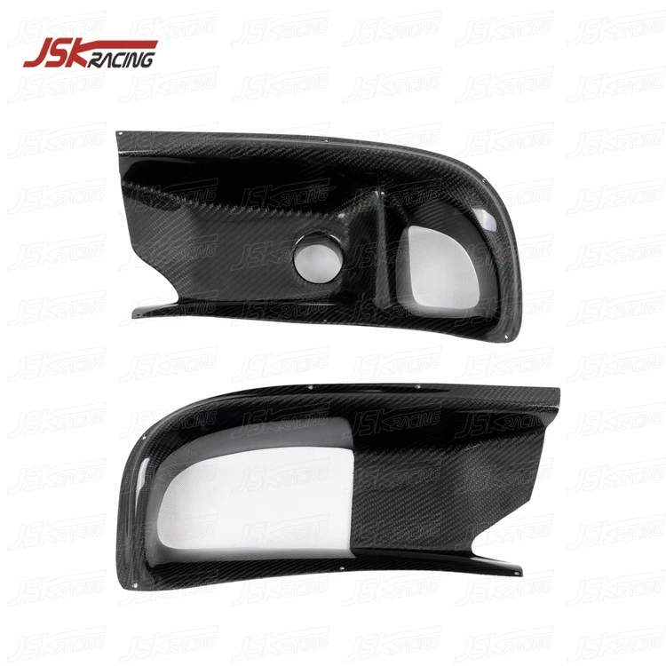 RA STYLE CARBON FIBER FRONT BUMPER AIR DUCTS for 2006-2007 MITSUBISHI LANCER EVOLUTION EVO 9
