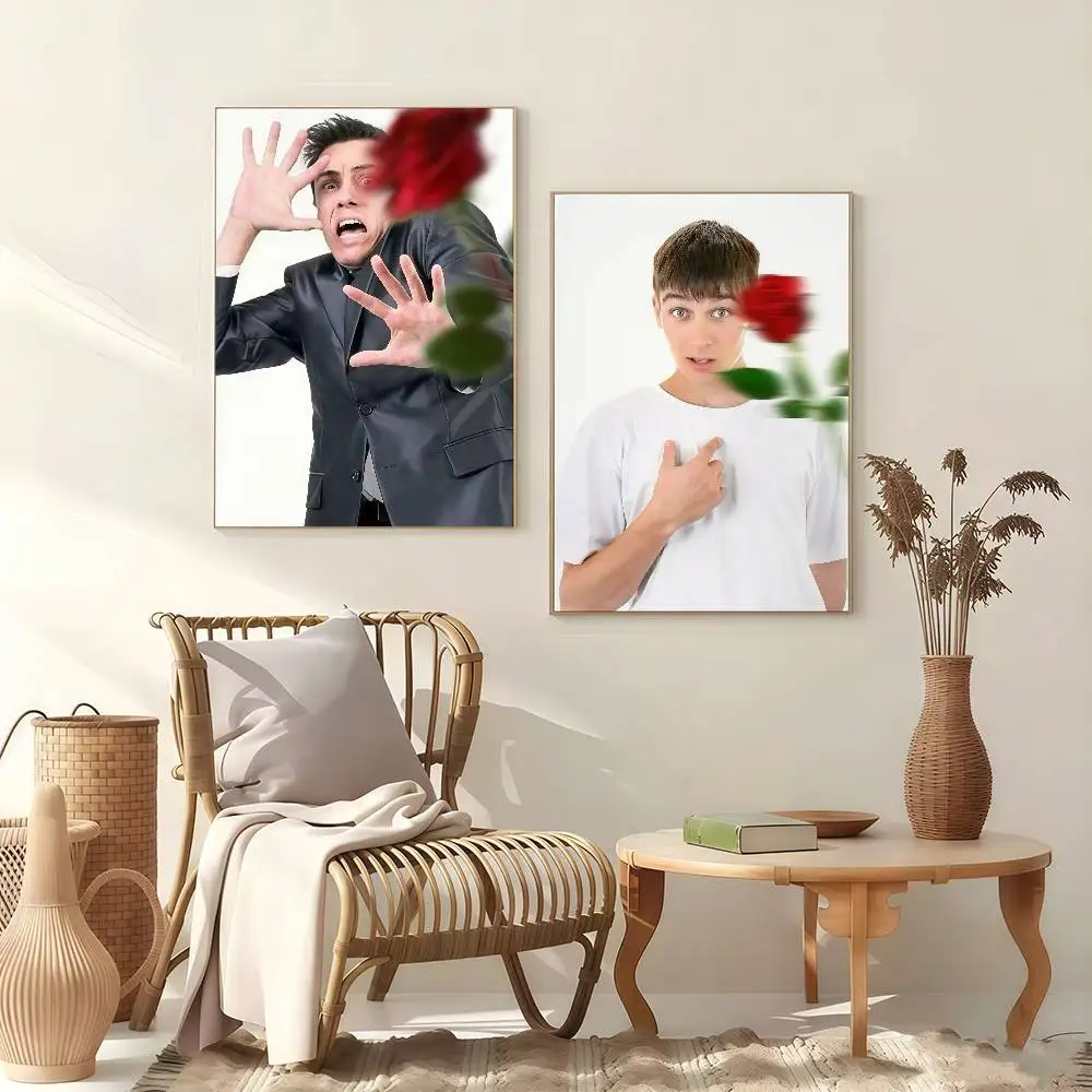 Funny Throwing Things Meme Poster Stickers Art Print Retro Vintage Wall Decor HD Living Room Home Office Gift Occasion