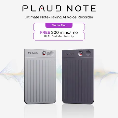 PLAUD NOTE AI 음성 녹음기, 회의, 강의, 통화, AI 전사 및 요약을 위한 AI 메모 작성 장치
