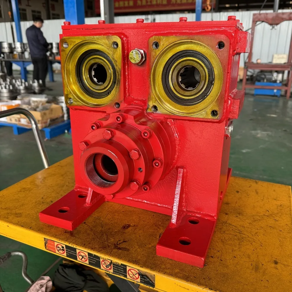 High Efficiency Hydraulic Rotary Power Head Drill Rig Unit for Water Well Geothermal Heat Pump Drilling