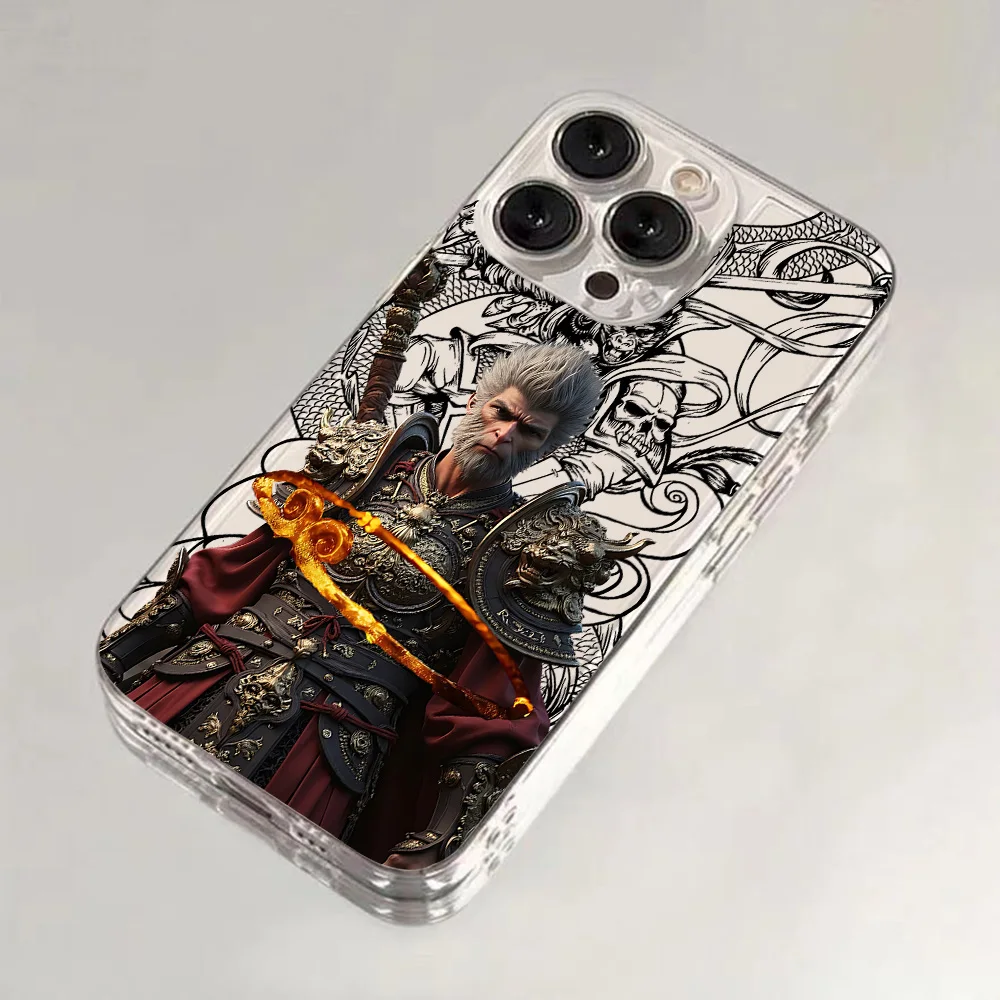 Hot Black Myth Wukong Game Phone Case For Samsung S24 S23 S22 S21 S20 S10 FE Note20 Note10 Plus Ultra Lite 5G Clear Soft Cover