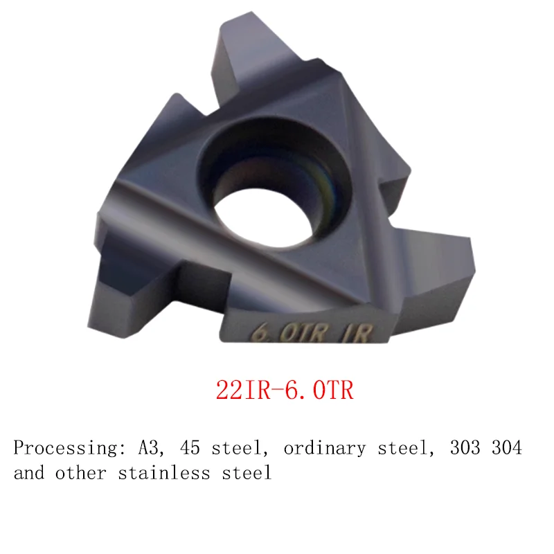 

YRFL CNC 30° T-Shaped Tooth Turning Inserts External Thread Cutter Grain 16ER 22ER 16IR 22IR 2.0TR 3.0 TR Internal Thread Insert