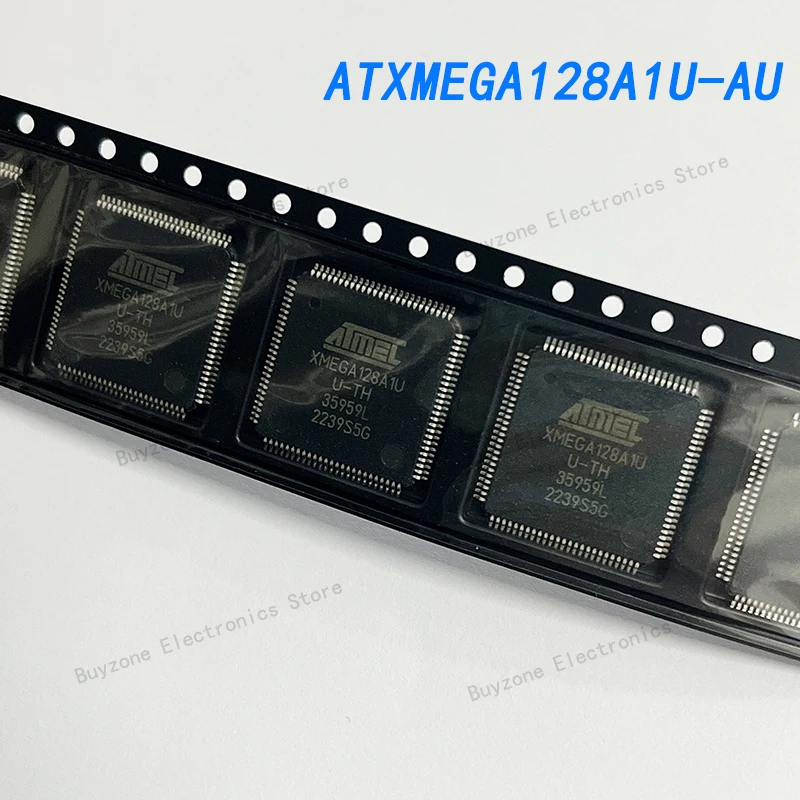 100% brand new original ATXMEGA128A1U-AU 8-bit microcontroller MCU 100TQFP IND TEMP GREEN 1.6-3.6V