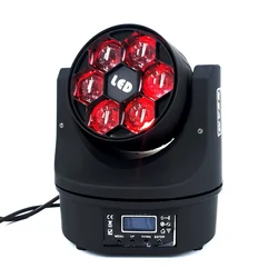 LED 6x15W Beam+Wash Six Bees Eyes RGBW DMX512 Stage Effect Lighting Good For Disco DJ Party KTV Dance Floor Clubs And Wedding