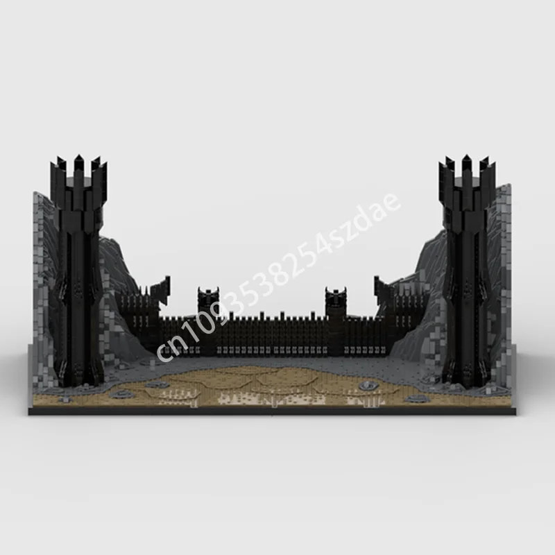 

7404 шт. MOC Black Gate The Lord Строительные блоки STEAM Обучающий коллектор Кирпич Рождественская игрушка Подарок Образование Конструкция