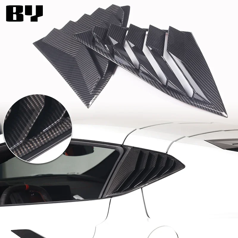 

Fit For Chevrolet Corvette C8 2020-2023 Car Accessories Rear Triangle Window Shutter Cover Trim 2pcs