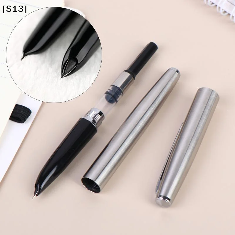 

911 Steel Fountain Pen With 0.38mm Extra Fine Nib Smooth Writing Inking Pens For Business Teacher Festival Gift[Q]Q@
