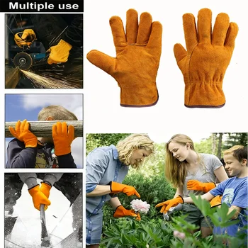 男士工作手套 防靜電焊接皮手套 安全柔軟耐用電工機械手套 防割農用園藝手套 10 最佳銷售 防割手套 - №10