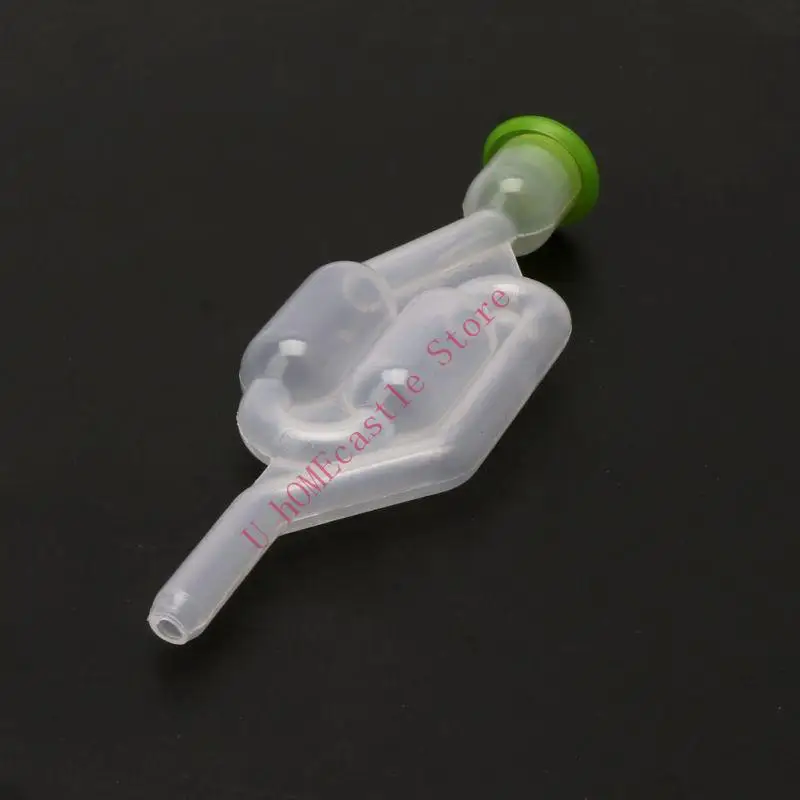 63HF 5 Pieces S-Shape Air Lock Twin Bubble Plastic Airlocks Homebrew Fermentation Wine for Valve Reusable Beer Making Tool