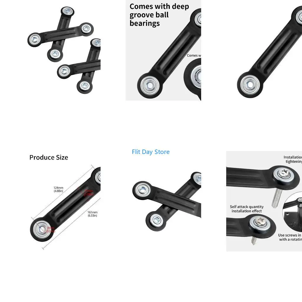 

F92C Portable Sturdy Gliders Bearing Arm Brackets 2 Pack Convenient for Patios Rockers and Garden Furniture Daily Use