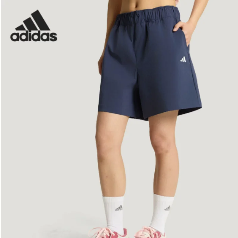 adidas-genuine-summer-women's-water-resistant-woven-loose-classic-shorts-kx6809