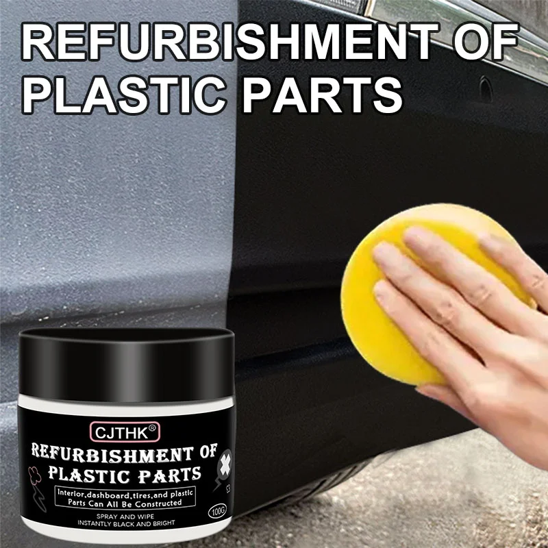 Restaurador de plástico para coche, productos de limpieza de coche con brillo negro, restauración de cuero y plástico, renovador de revestimiento de reparación y pulido automático