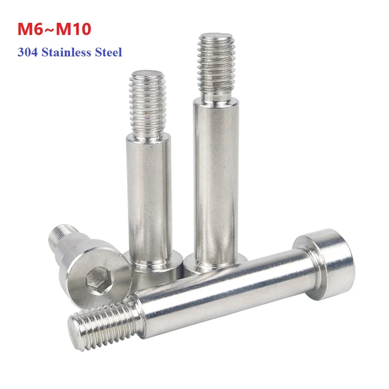 

M6 M8 M10 304 Stainless Steel Hex Hexagon Socket Cap Head Roller Bearing Shoulder Screw Stuff Screw Allen Bolt