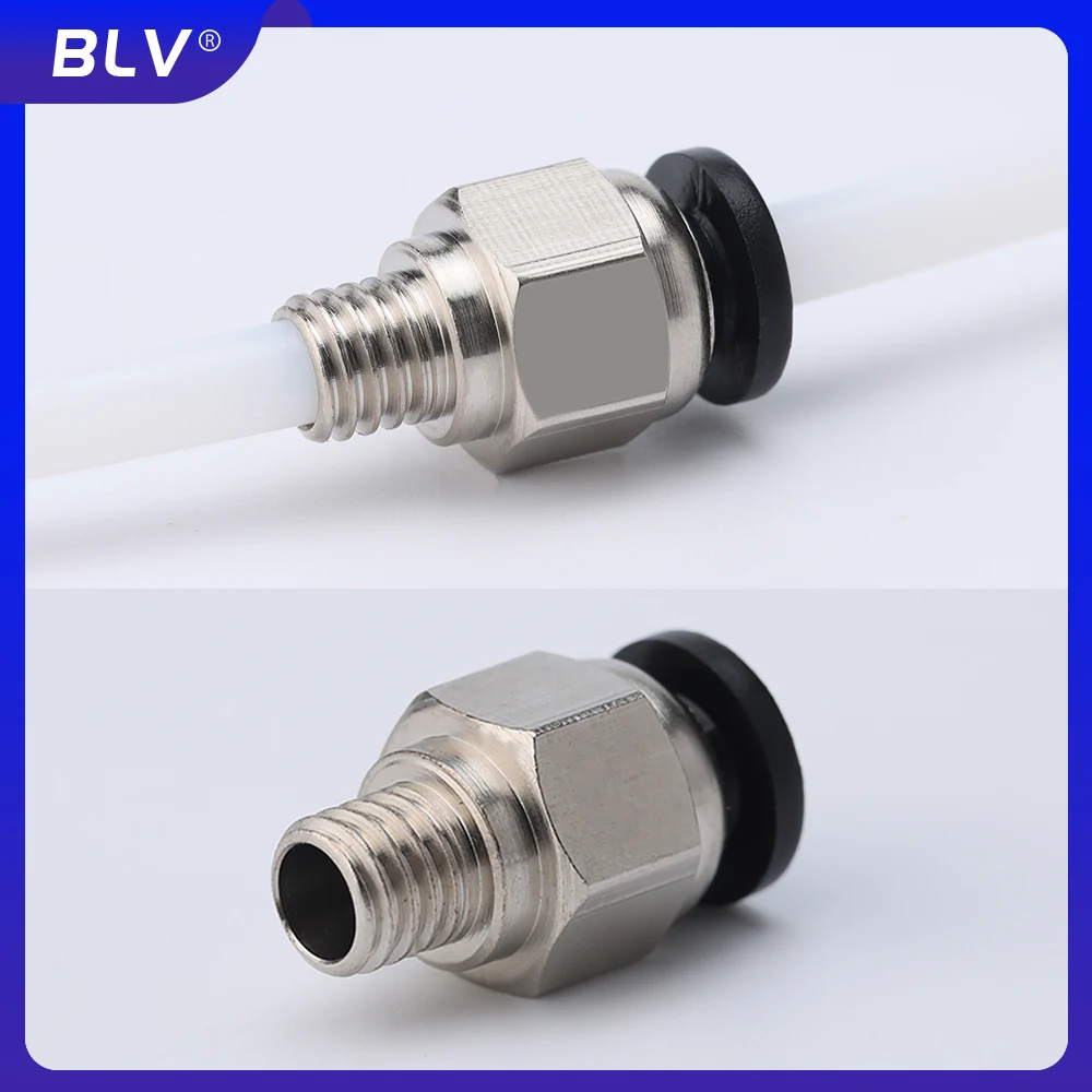BLV? ® 空気圧継手 G1/8 "/M6 3D プリンタ用 4 ミリメートルボーデン PTFE チューブ PC4 互換性のあるほとんどの 3D プリンタ BMCU