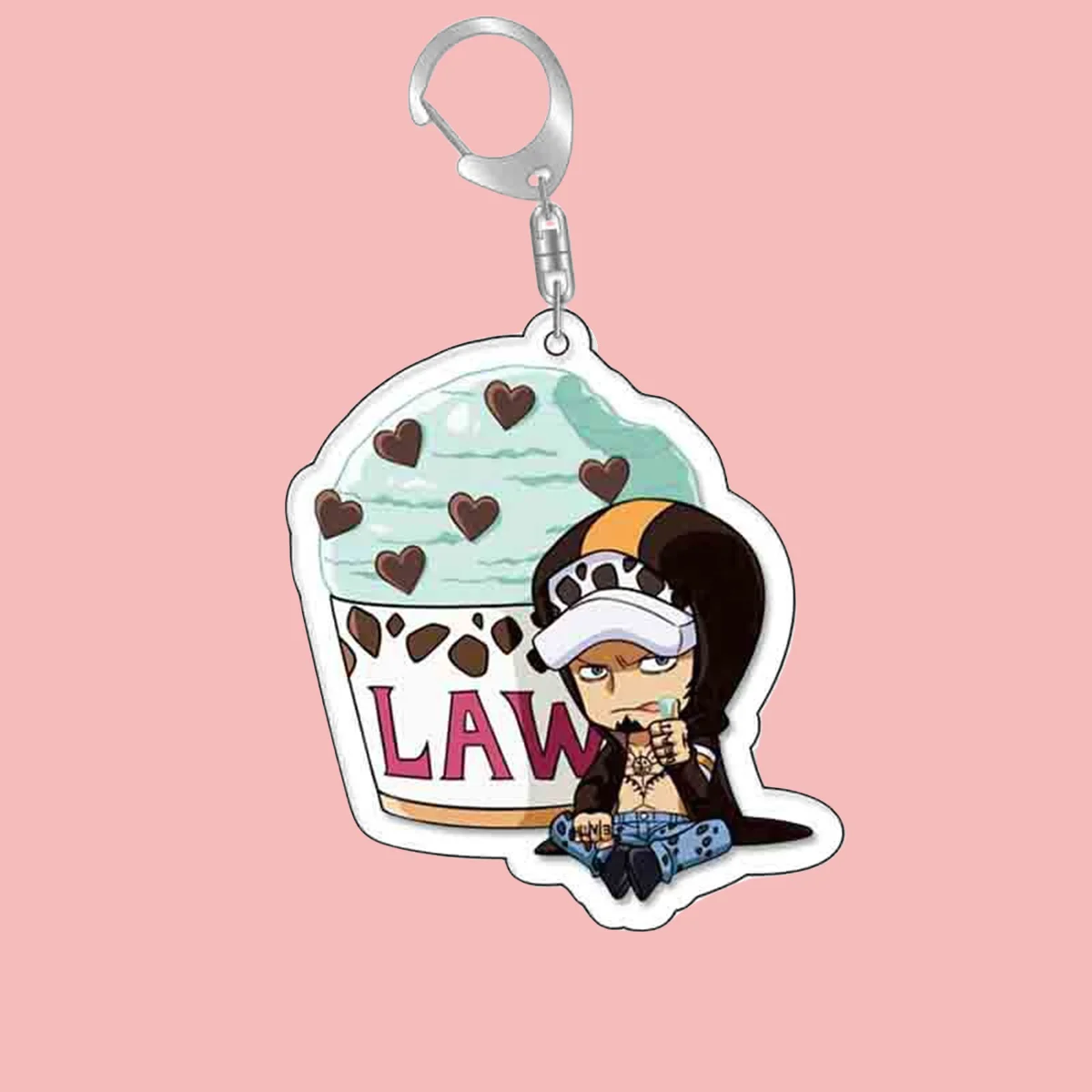 애니메이션 상품 아크릴 키체인, 귀여운 Y2K 루피 조로 키체인, 가방 키, 자동차 키 가방, 배낭 컬렉션 디스플레이 액세서리
