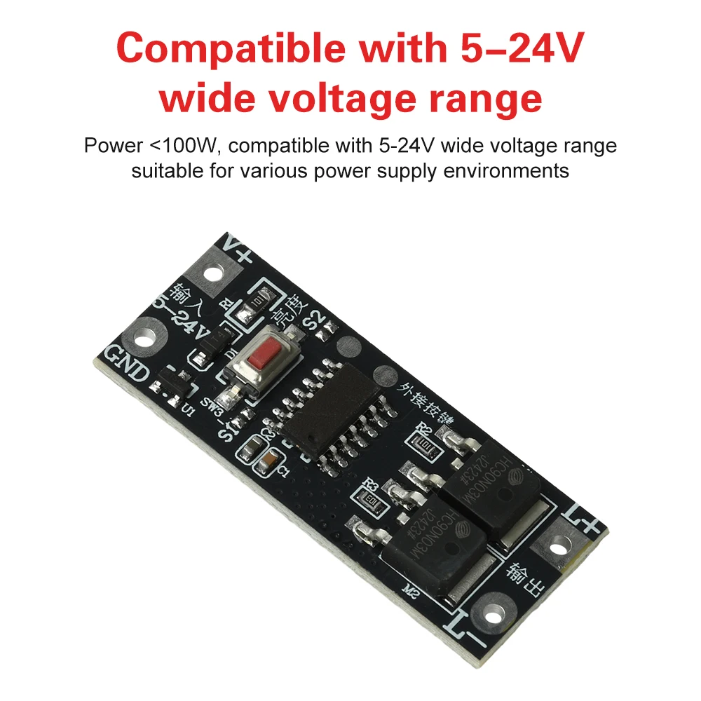 100W LED-Dimmmodul mit Soft-Start/Stop-Funktion für Niederspannungs-LED-Streifenbeleuchtung – Detail 2