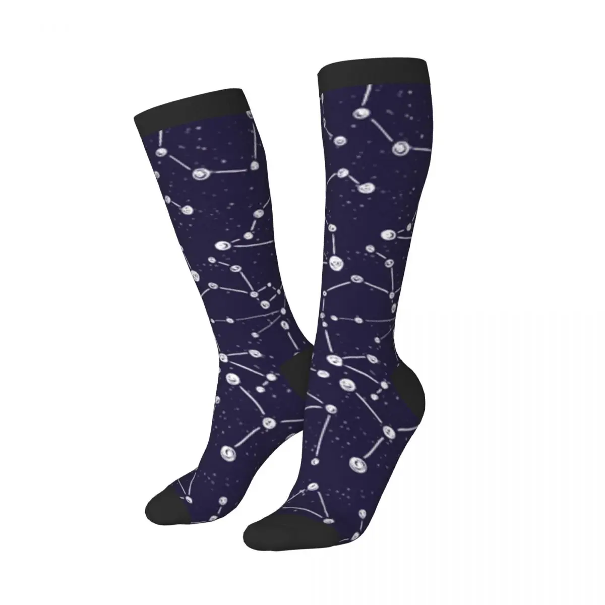 Casual Stockings Zodiac Constellation Patterns. Knee Thigh High Long Socks