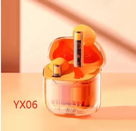 لالأصلي YX06 TWS حافظة كرتون للأذن مضحك ديناصور سيليكون حماية غطاء صندوق الهاتف مع ملحقات المفاتيح