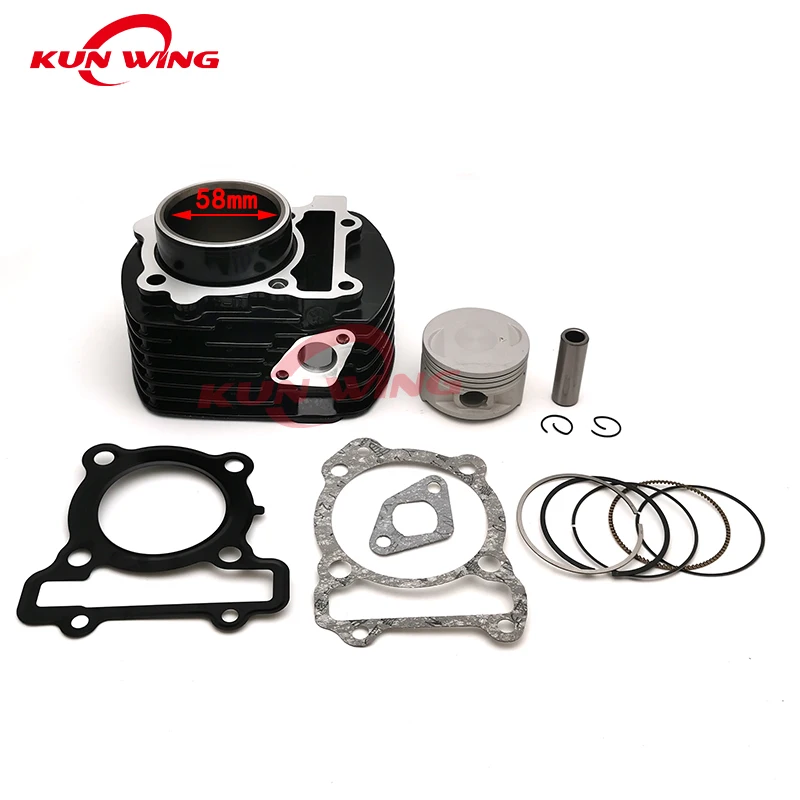 

58mm Bore Cylinder Piston Kit for Yamaha FZ16 SZ16 Byzon Byson FZ-S 153cm3 21C-E1310-00 45P-E1310-00 Engine Parts