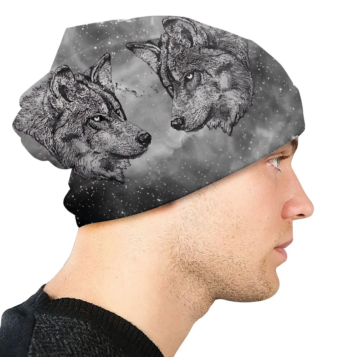 Bonnet de cyclisme unisexe Odin's Wolves, chapeaux fins à double couche pour hommes et femmes