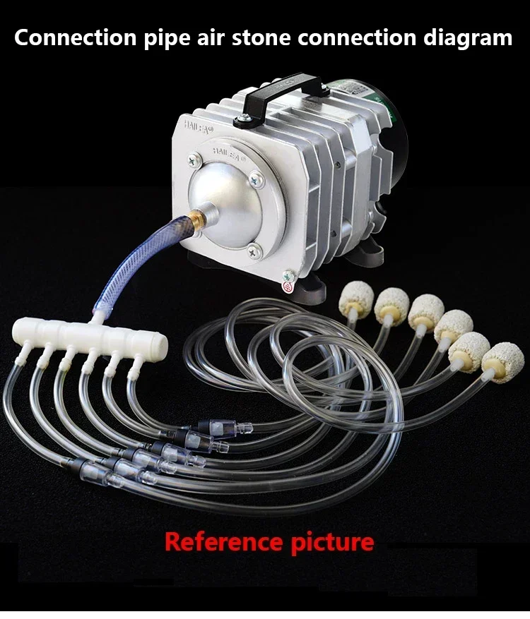 220V Hailea Externe Hochleistungs-AC-Elektromagnetische Luftpumpe Fischteich-Sauerstoffpumpe Kompressor für Teichbelüftung ACO-208 308 – Detail 12