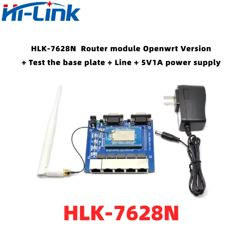 Бесплатная доставка HLK-7628N модуль маршрутизации последовательный порт двунаправленная прозрачная передача вторичная разработка OpenWrt