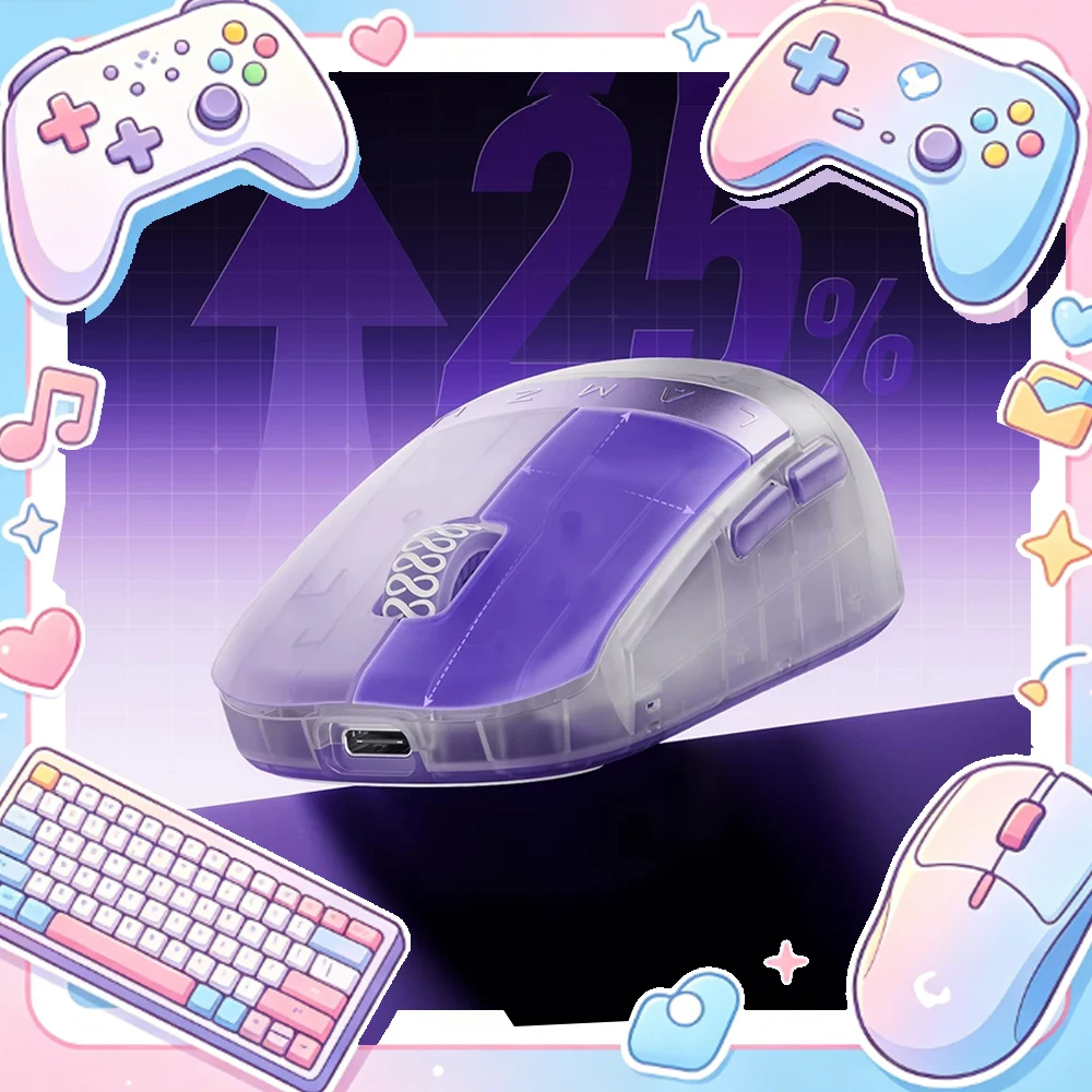 LAMZU Orcus Mouse Finger Grip Wired/Wireless Lightweight Mouse PAW NEXT I Sensor Nordic 54H20 Dual 8K 880IPS E-sports Gamer Mice
