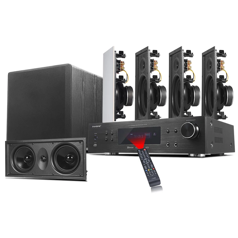 5.1 In-wall Home Theater System Digital Amplifier Surround Sound Wall-mounted Invisible Home Theatre System