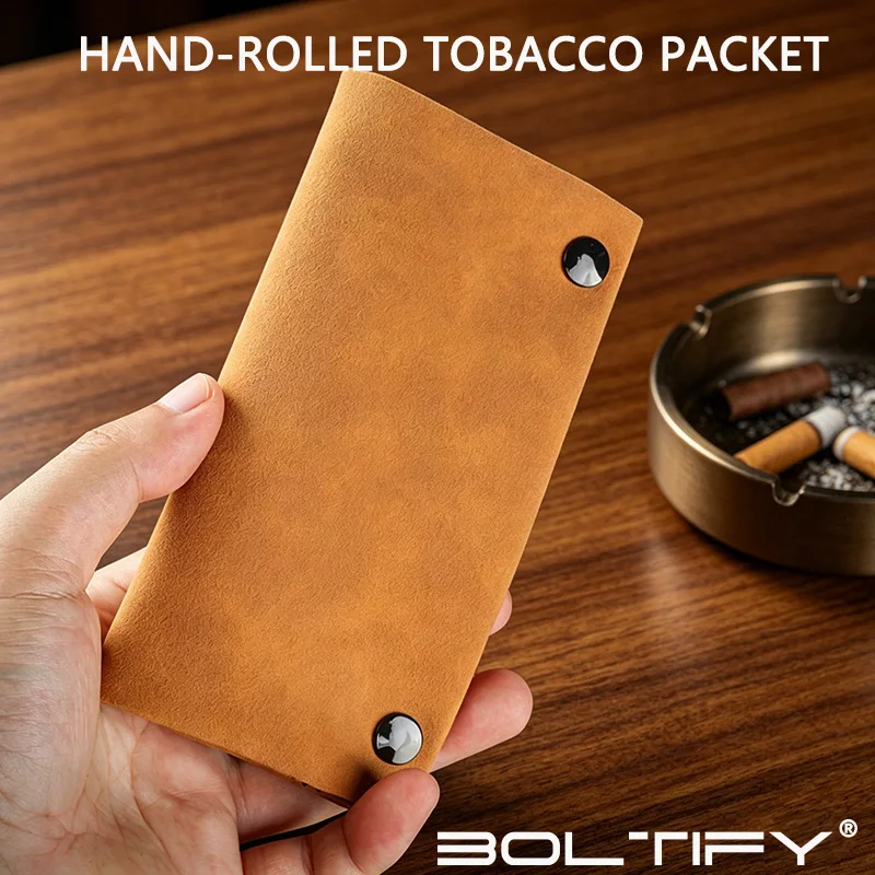 

PU leather hand roll cigarette storage bag multi-functional cigarette tobacco moisture-proof bag men's smoking accessories