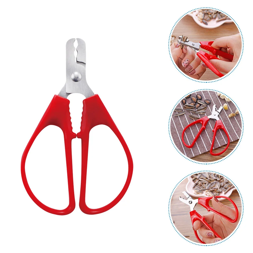 

1PCS Melon Seed Pliers Nut Sheller Stainless Steel Wear Resistant Portable Tool for Sunflower Watermelon Pine Nuts Easy Use