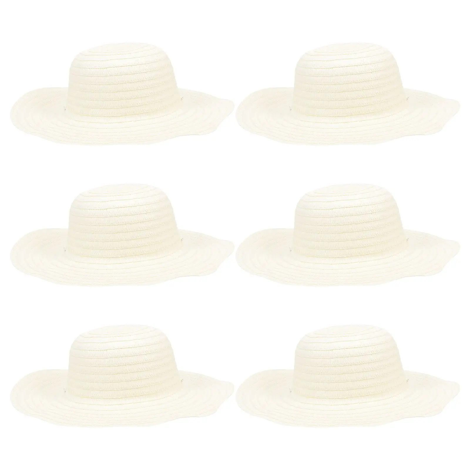 

6 Pcs Blank Hats for Painting Kids Sun Visor Craft Supplies Lightweight Durable Beach Party Travel Gift