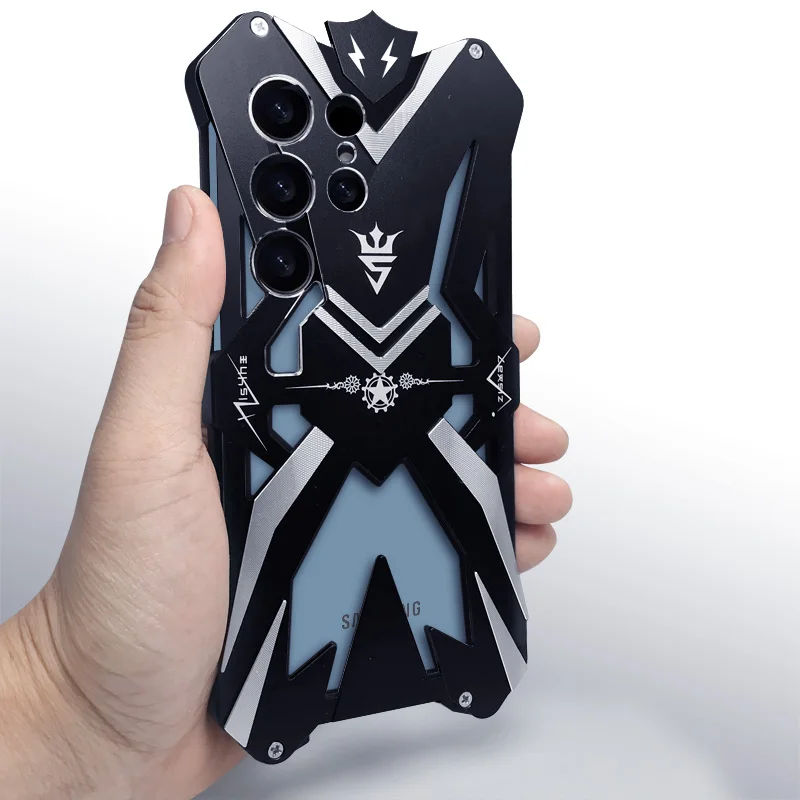 

Для Samsung Galaxy s25 ultra Zimon Роскошные новые сверхпрочные бронированные металлические алюминиевые чехлы для телефонов для Samsung s25 s24 ultra Cover Funda