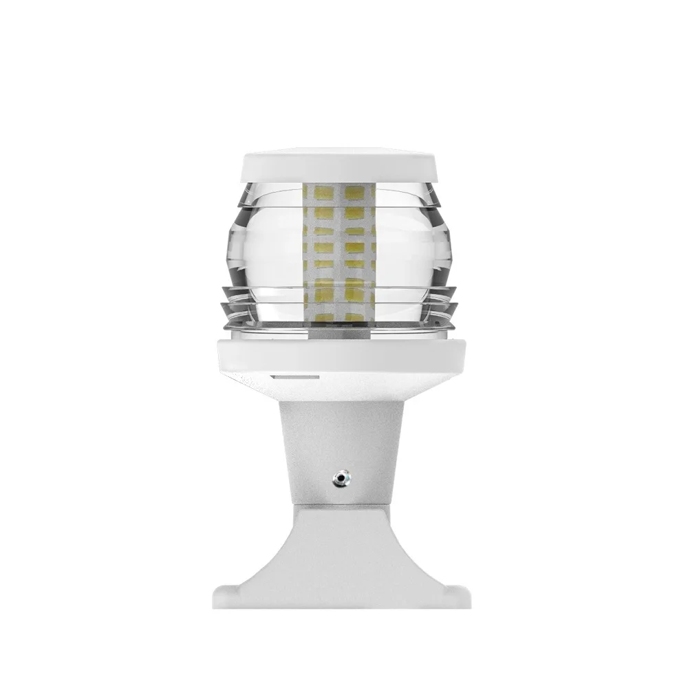 Nautical navigation light, white LED fixing bracket, marine base round light 3NM accessories