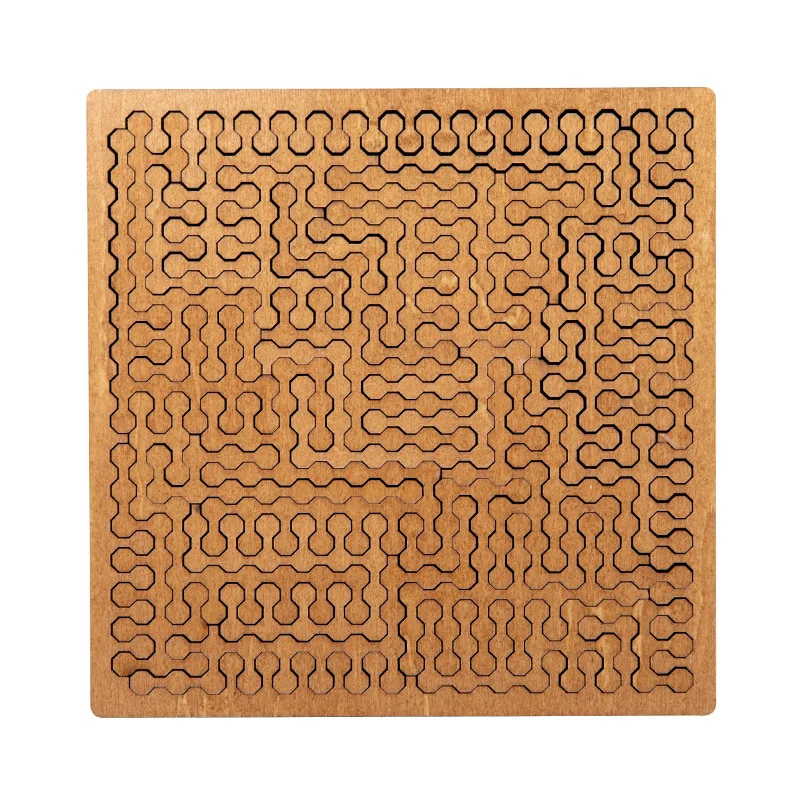 Challenging Geometric Wooden Tray Puzzle Logic Mind Brain Teasers Puzzles Game for Adults