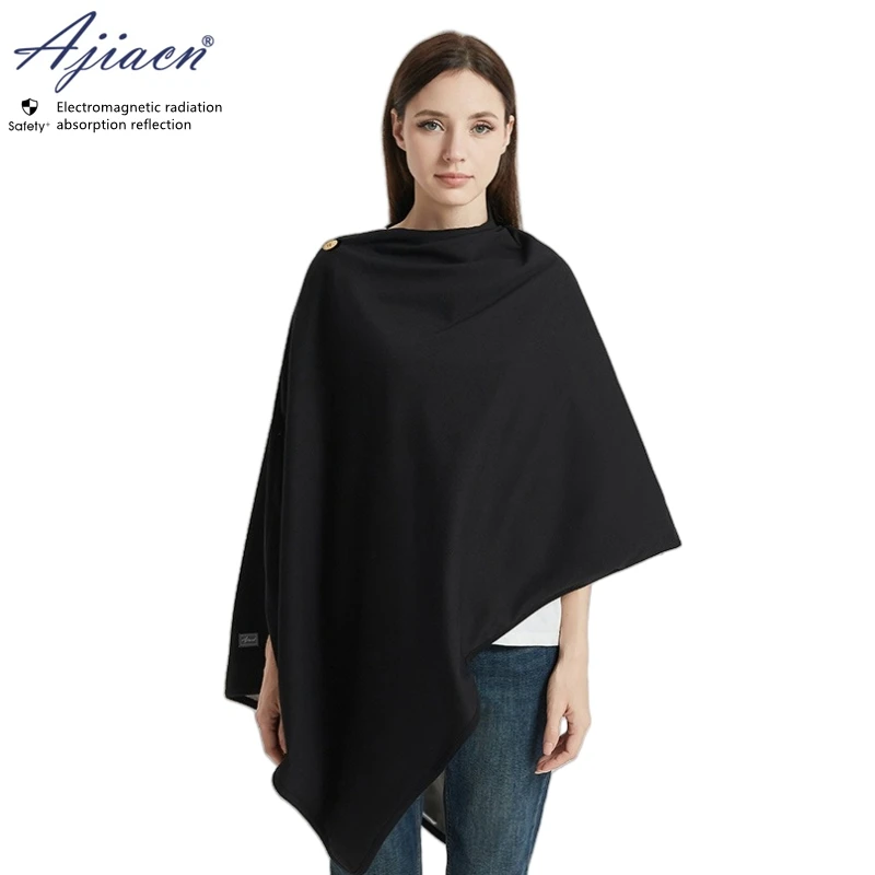 Electromagnetic radiation protective 50% or 75% silver fiber lining blanket Office equipment EMF shielding pregnant women shawl