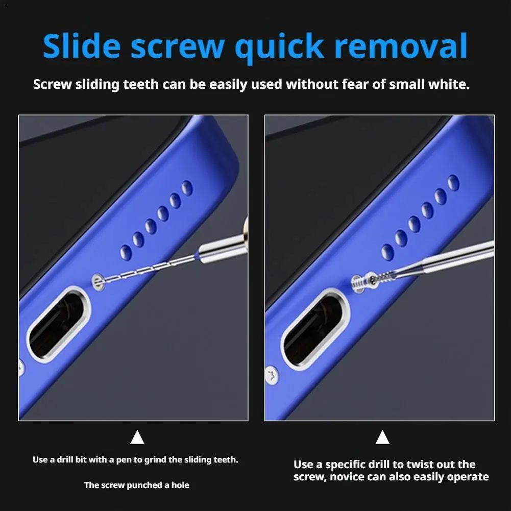 

Lanrui U8 Alloy Drill Bit Sliding Tooth Screw Removal Device Piercingand Sliding Drillbit Remove Stripped Thread Scred Hand Tool