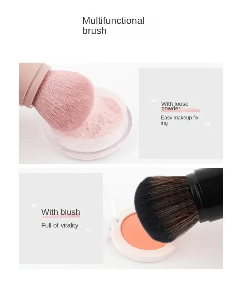1pcs Single portable blush brush with soft bristles that don’t pick up too much powder