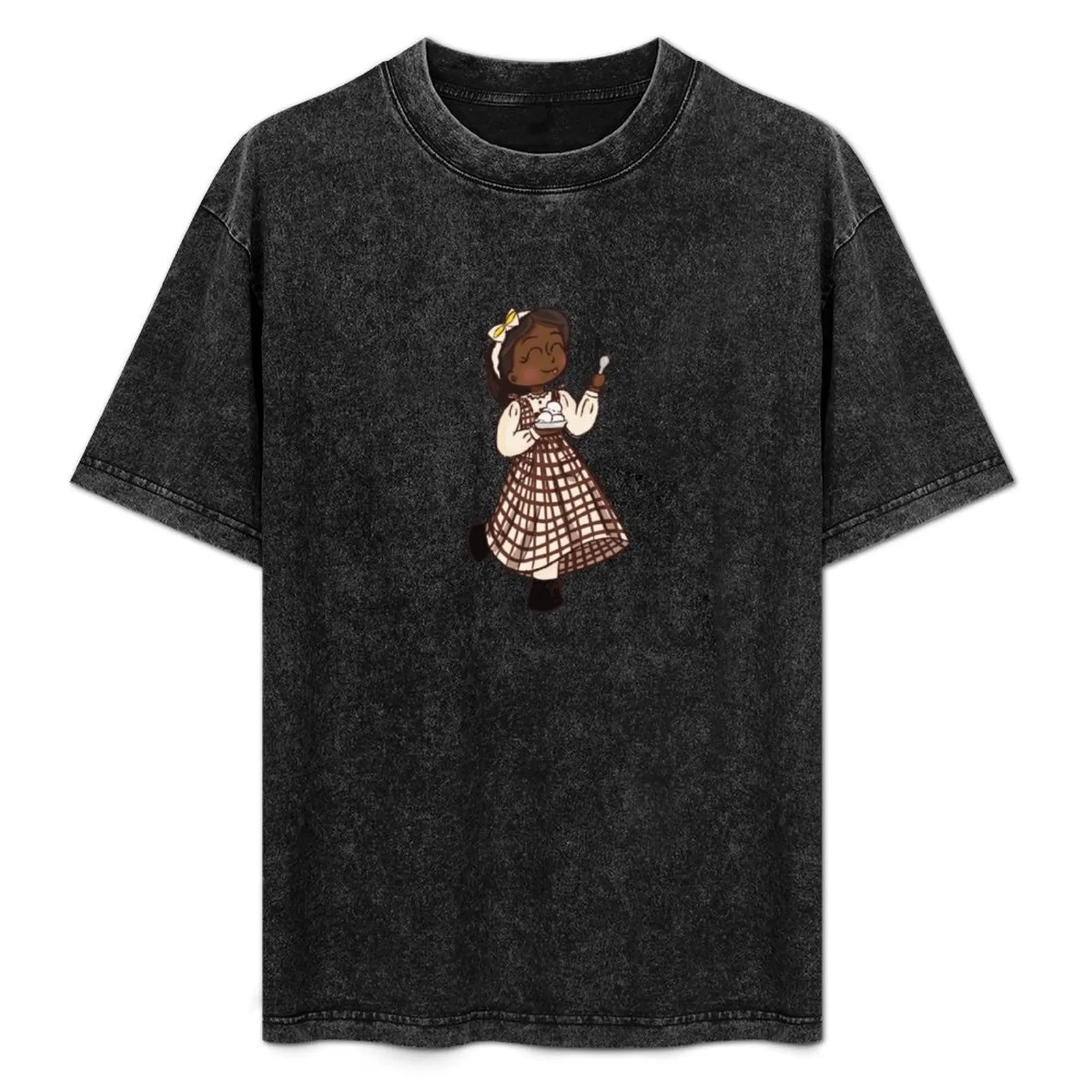 Addy with Ice Cream history girl Doll T-Shirt sweat man t shirt summer top graphic shirts men clothes