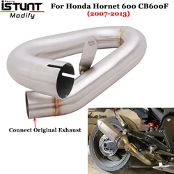 For HONDA Hornet 600 CBR600F CB600F 2007-2013 Motorcycle Exhaust Escape Modify Stainless Link Pipe Connection Original Muffler