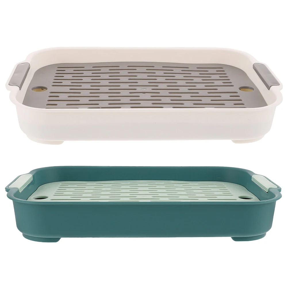 

Pet Cleaning Supplies Rabbit Litter Box Plastic Rectangular Bunny Toilet Safe Use Large Space Cage Potty Thick Bottom Anti Fall