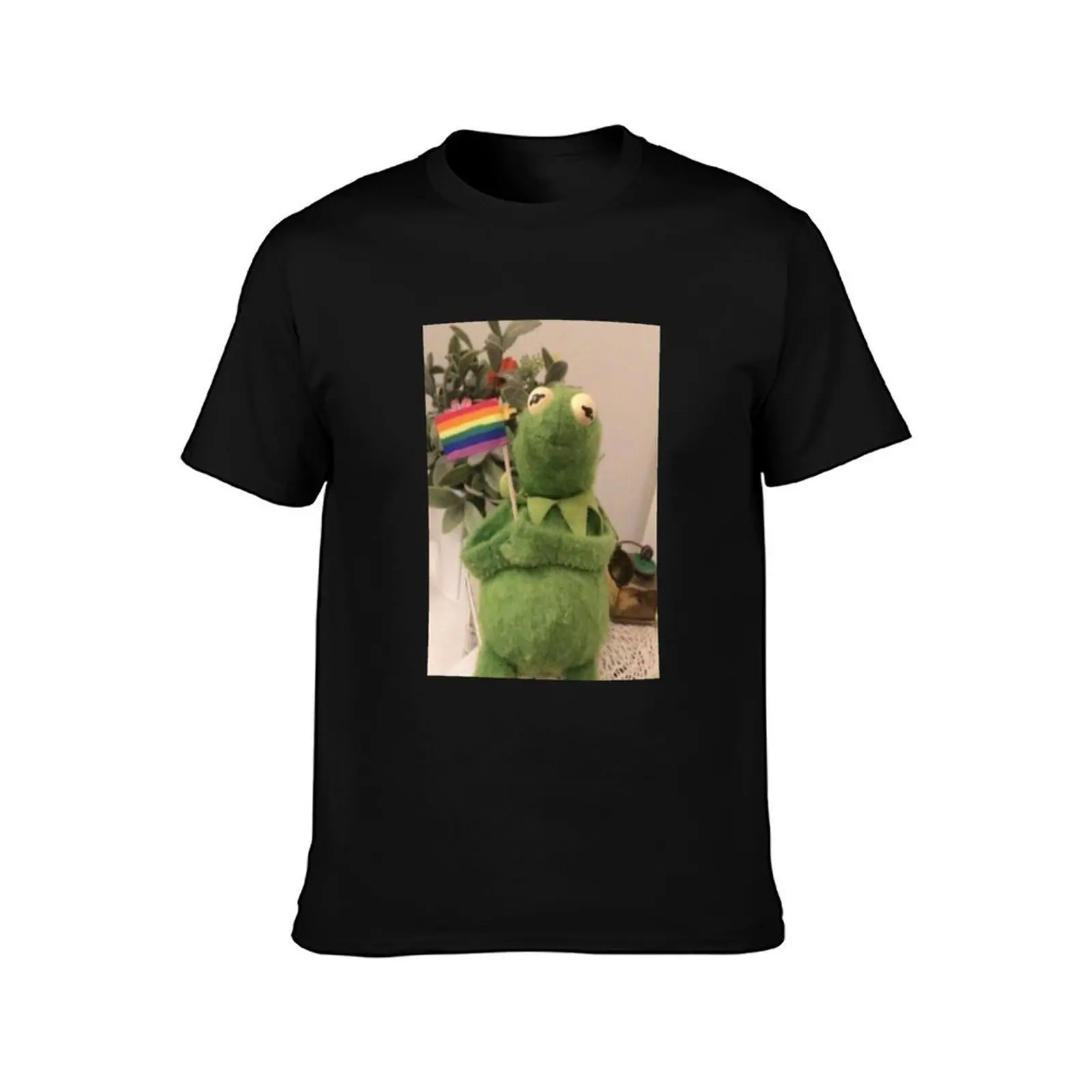gay kermit T-Shirt t shirts for man cotton T-Shirt