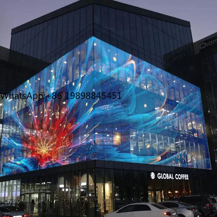 

Hot Sell ODM OEM Outdoor P31.25-15.625 Transparent Media Facade Curtain Display Outdoor Video Display
