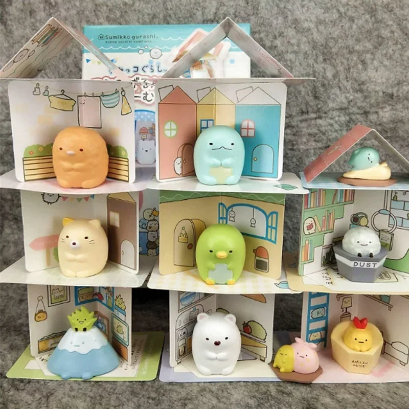 

Аниме Сумиккогураши, экшн-фигурка, бумажный дом, серия игрушек, кавайная модель, кукла, глухая коробка, коллекция игрушек, украшения, подарки для детей
